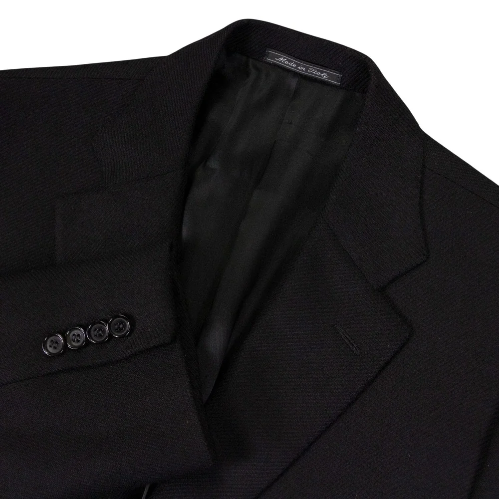 ISAIA Napoli Sport Coat Blazer Mens 42R Textured 100% Wool Italy 3 Roll 2